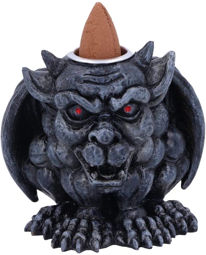 Nemesis Now Scent Guardian Backflow Incense Burner 7.4cm, Grey