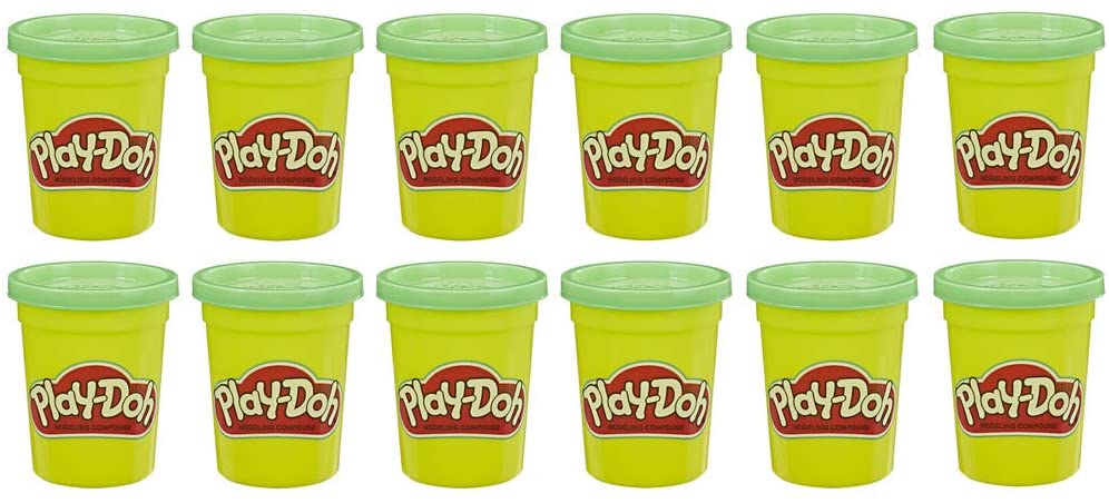 Play-Doh Bulk 12-Pack of Green Non-Toxic Modeling Compound, 4-Ounce Cans