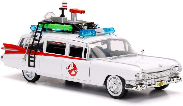 Jada 253235000 Cazafantasmas coche ECTO-1 metal 1:24 Car Collecting, White, One Size
