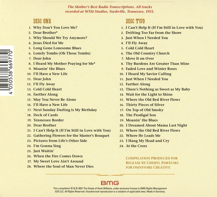 Hank Williams - Pictures From Life's Other Side, Vol. 2 [Audio CD]