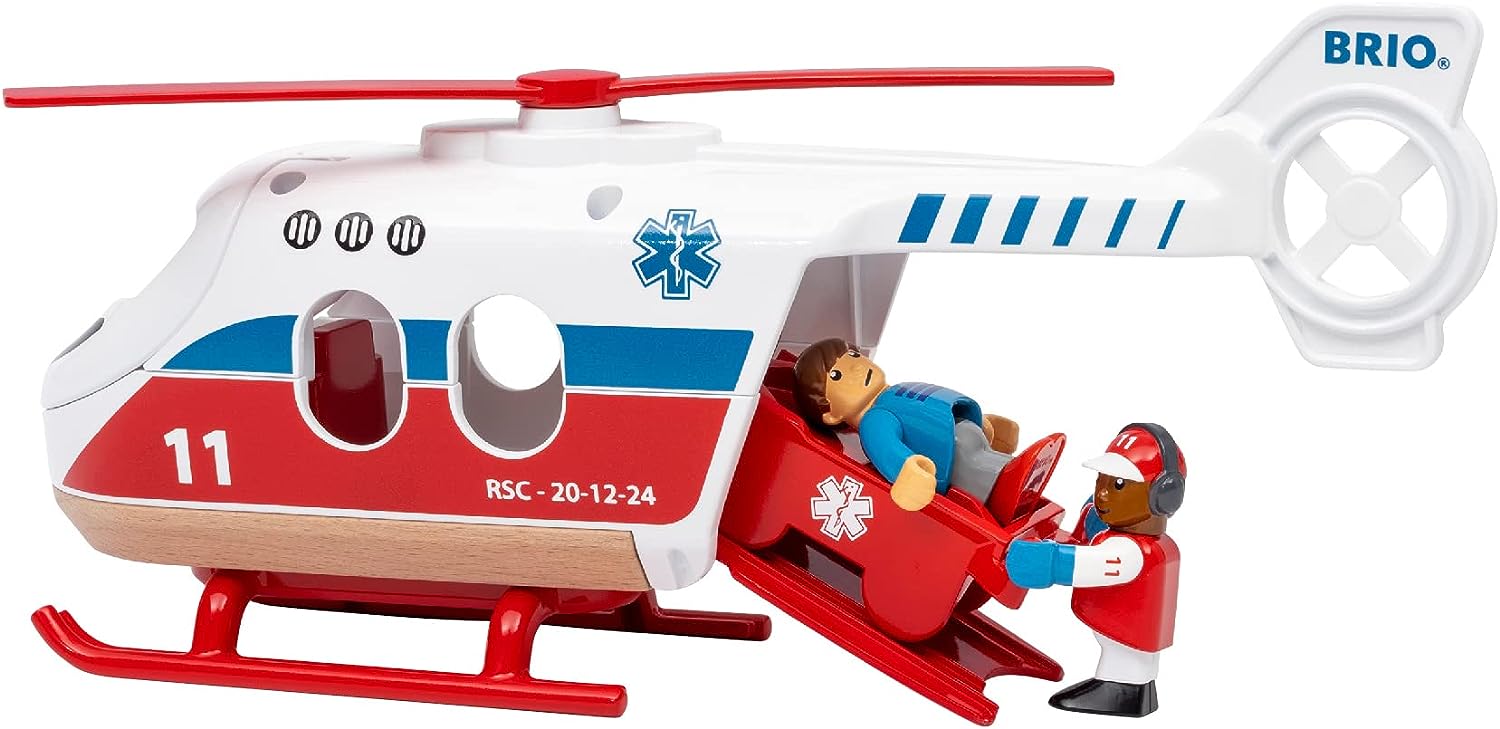 BRIO World Rettungshubschrauber-Spielset für Kinder 7
