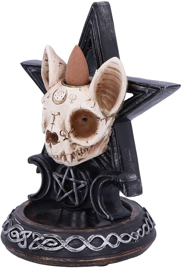 Nemesis Now Familiar Worship Backflow Incense Burner 15.3cm, Black