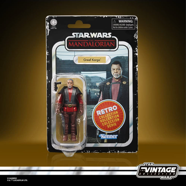 Star Wars Retro Collection Greef Karga Toy 9.5-cm-scale The Mandalorian Action F