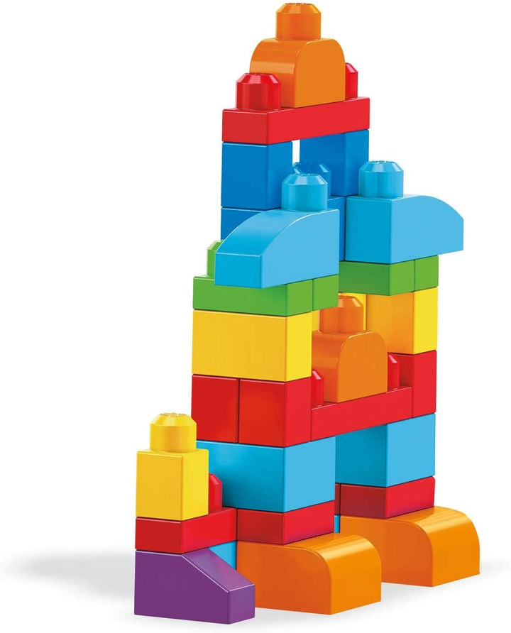 Mega Bloks DCH55 grote bouwtas, blauw 60 stuks