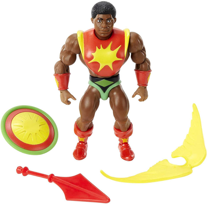 Masters of the Universe Origins Sun-Man Action Figure Battle Figures for Storyte