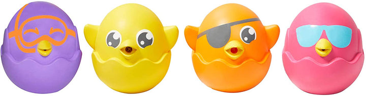 Tomy Toomies Hide &amp; Squeak Bath Squirters Set di 4 giocattoli per il bagnetto comprimibili