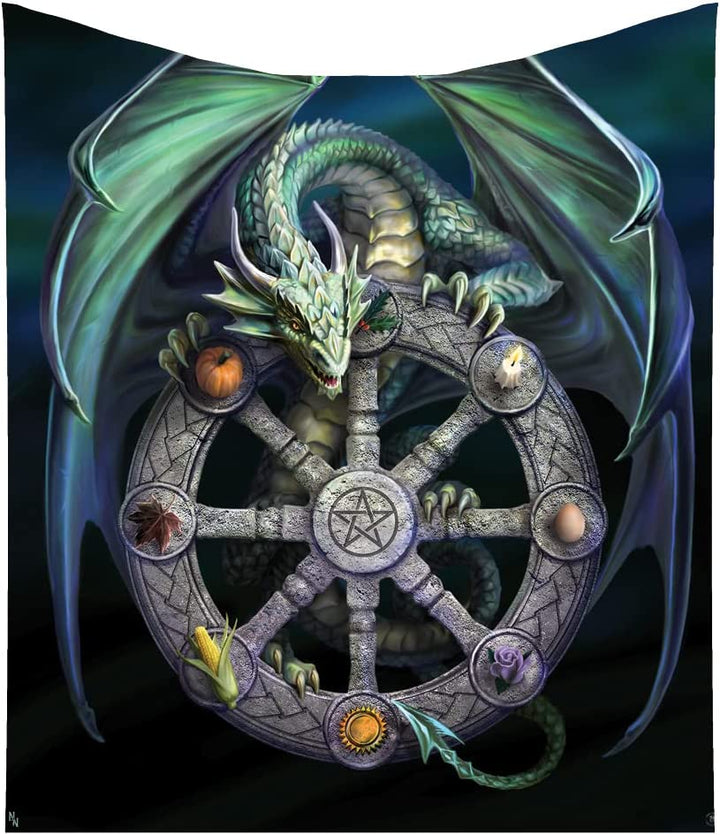 Nemesis Now Year of The Magical Dragon Throw (AS) 160cm, Green