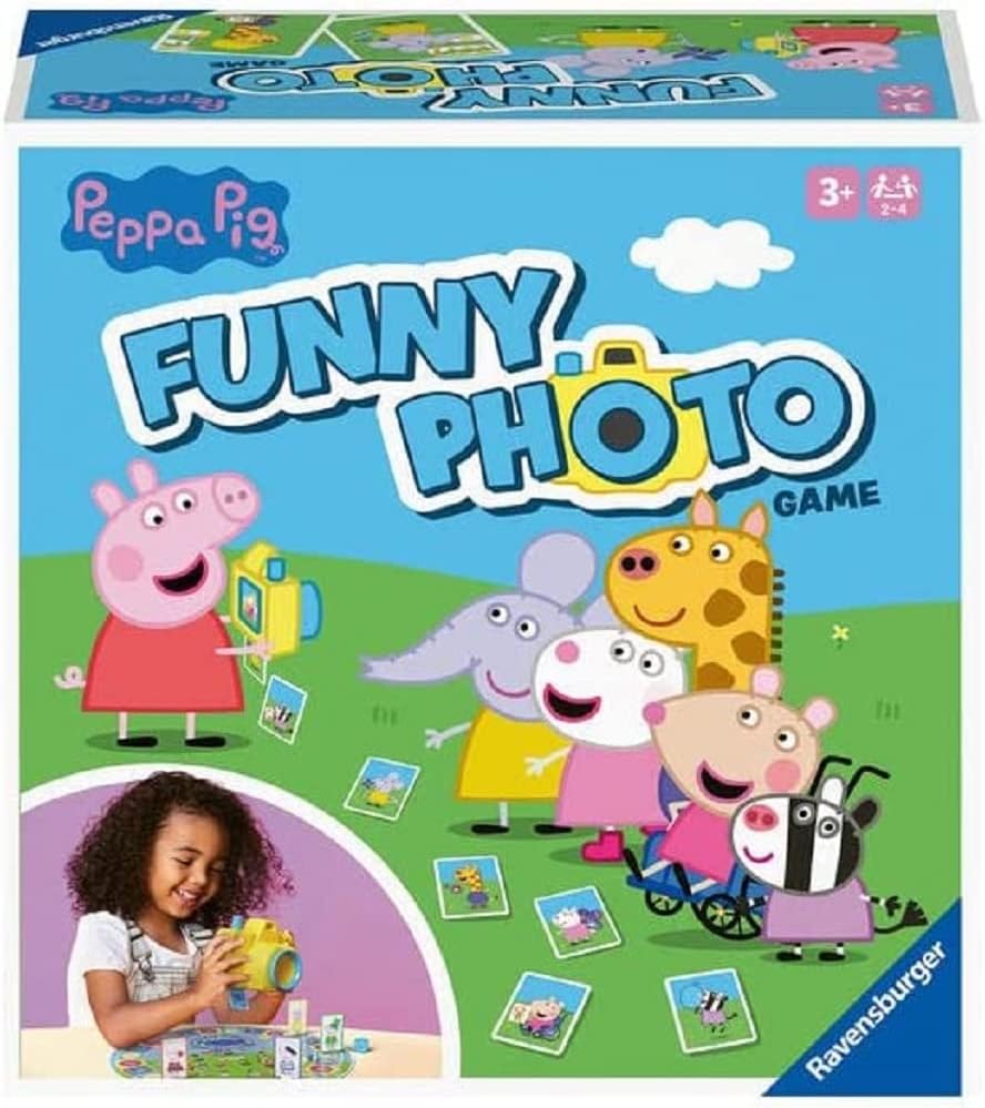 Ravensburger Peppa Pig Funny Photo Kids Game - Board Game for Children, 2-4 Players