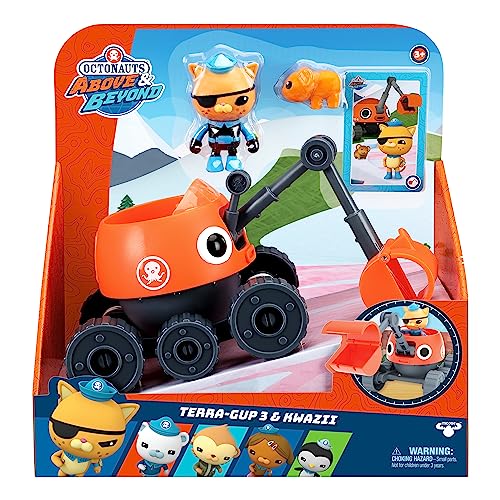 Octonauts Terra Gup 3 & Kwazii Deluxe Vehicle Set - Action-Packed Rescue Play for Kids