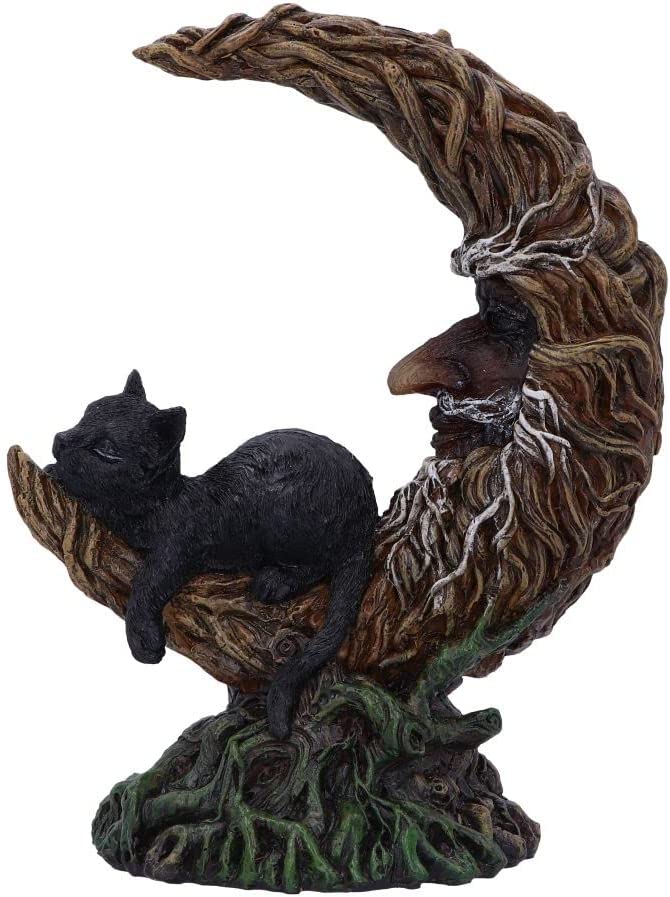 Nemesis Now Wiccan Witch's Familiar Crescent Moon Figurine (U5761U1)