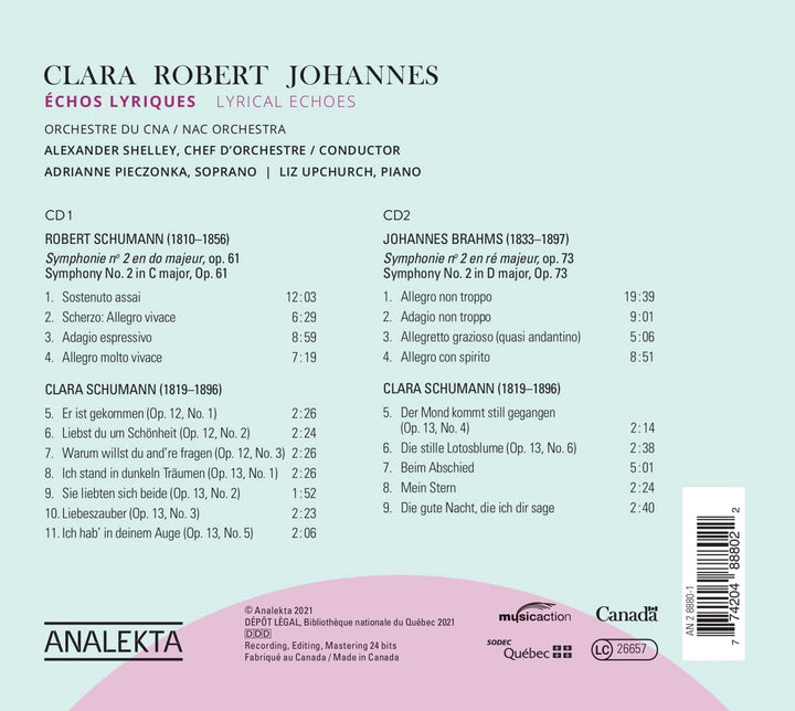 National Arts Centre Orchestra - Lyrical Echoes [Audio CD]