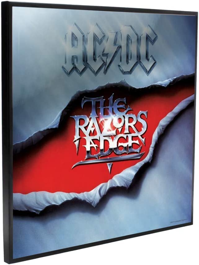 Nemesis Now AC/DC The Razor's Edge Crystal Clear Picture - 32cm MDF and Resin Wall Art