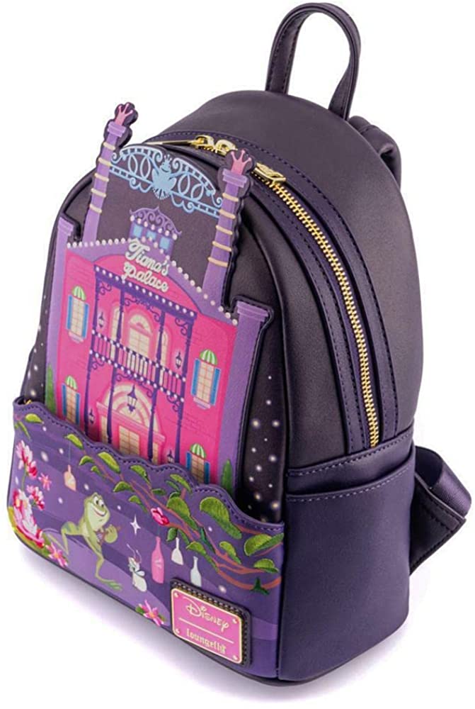 Loungefly Disney Prinzessin und der Frosch Tianas Palast Mini-Rucksack 5