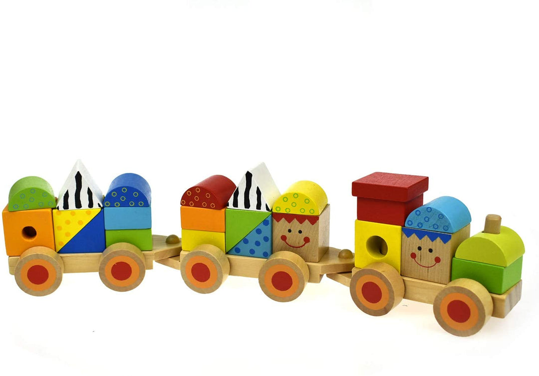 Andreu Toys TK15108 Craft Trikes Stapeltrein Speelgoed Veelkleurig, 38 x 7.5 x 9.5 cm