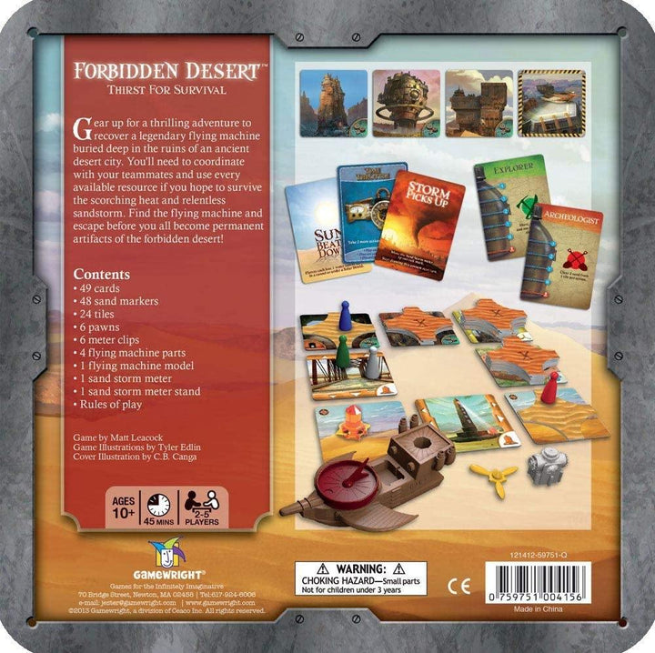 Gamewright Forbidden Desert Board Game - Yachew