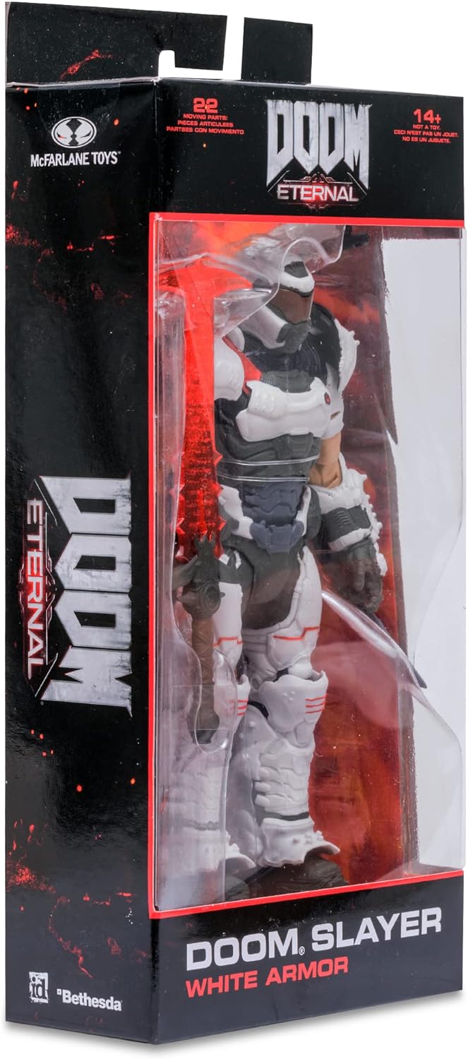 McFarlane Doom Slayer Action Figure - 18 cm Collectible with White Armor (Ages 14+)