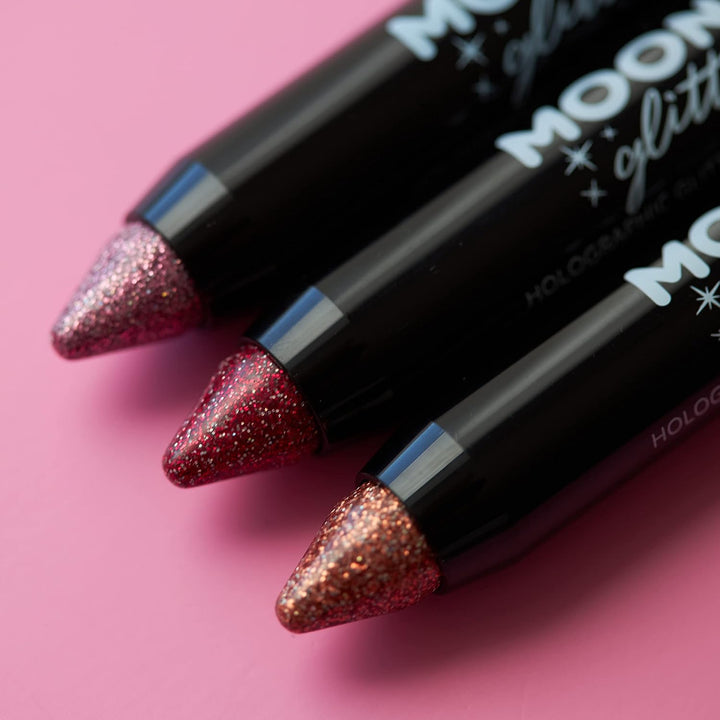 Moon Glitter - Holographic Glitter Paint Stick Body Crayon for Face & Body - 3.5g - Gold (G06513)