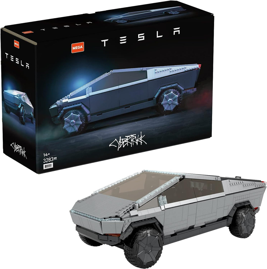 MEGA Tesla Cybertruck Building Set - 3283-Piece Collectible Vehicle for Adults 14+