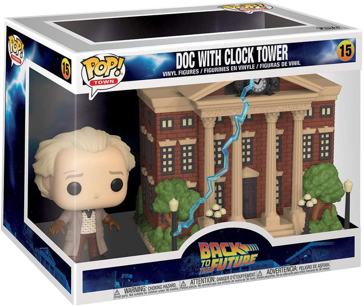 Ritorno al futuro Doc con la torre dell&#39;orologio Funko 46910 Pop! Vinile #15