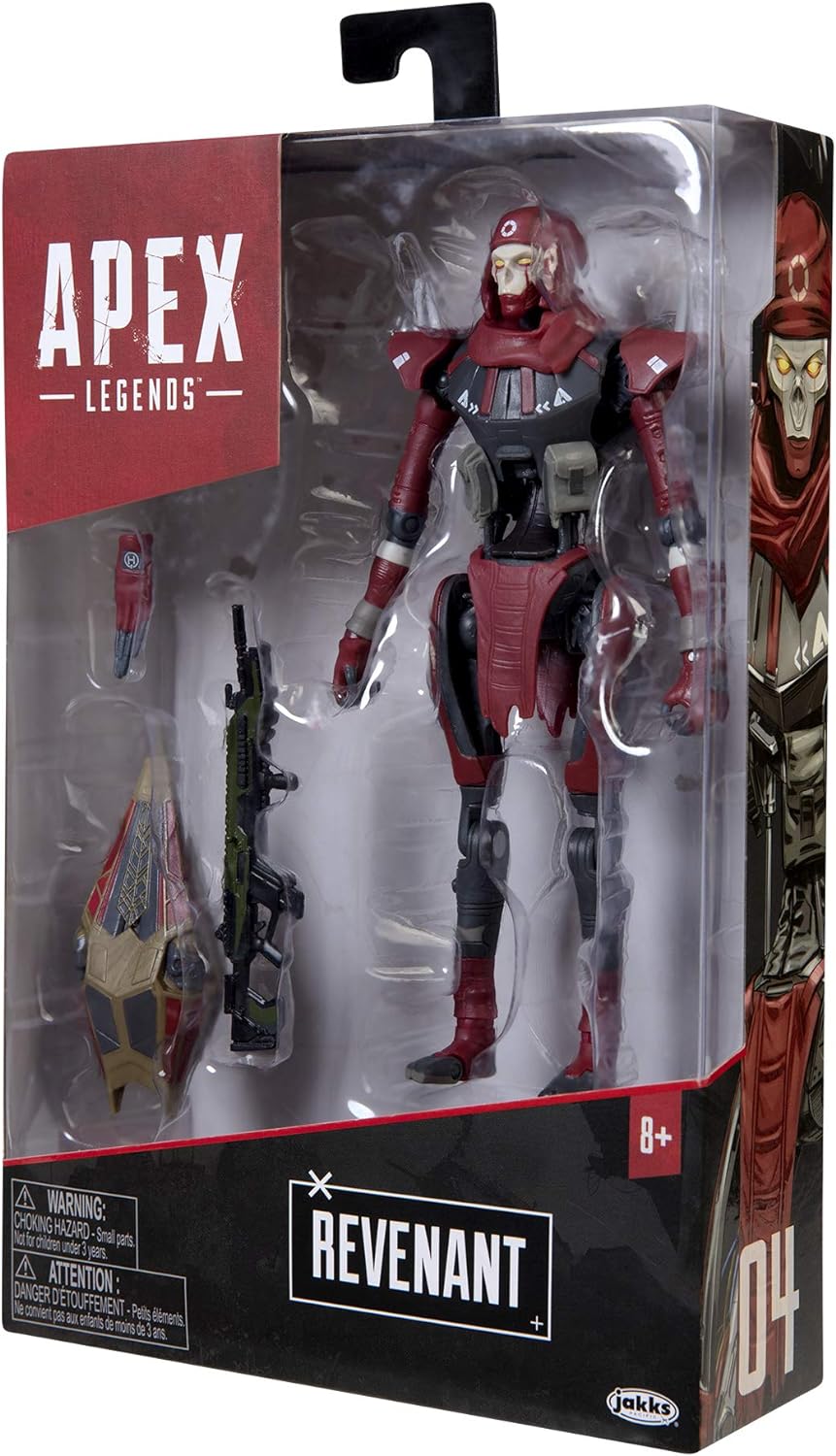 Apex Legends Revenant 6" Action Figure - Highly Articulated Collectible with Accessories, Ages 8+