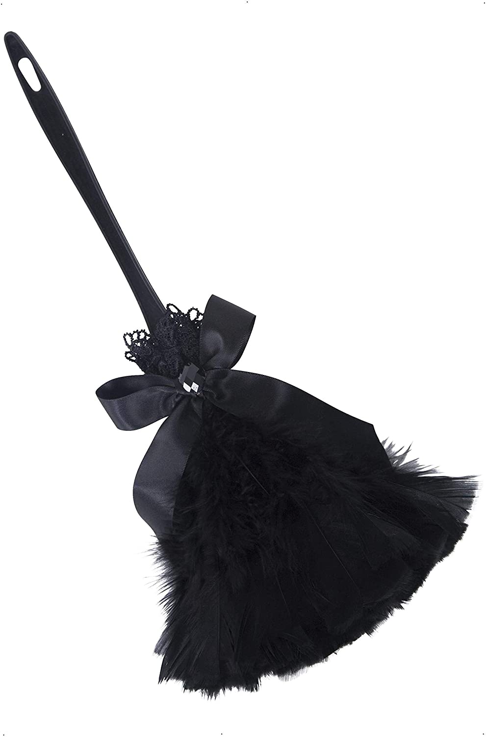 Smiffys Gothic Feather Duster Zwart