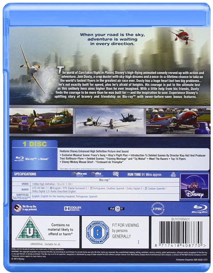 Aviones [Blu-ray] [Región libre]