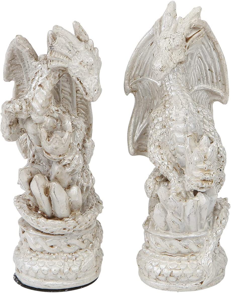 Nemesis Now Schachspiel aus Kunstharz mit Drachenmotiv 3