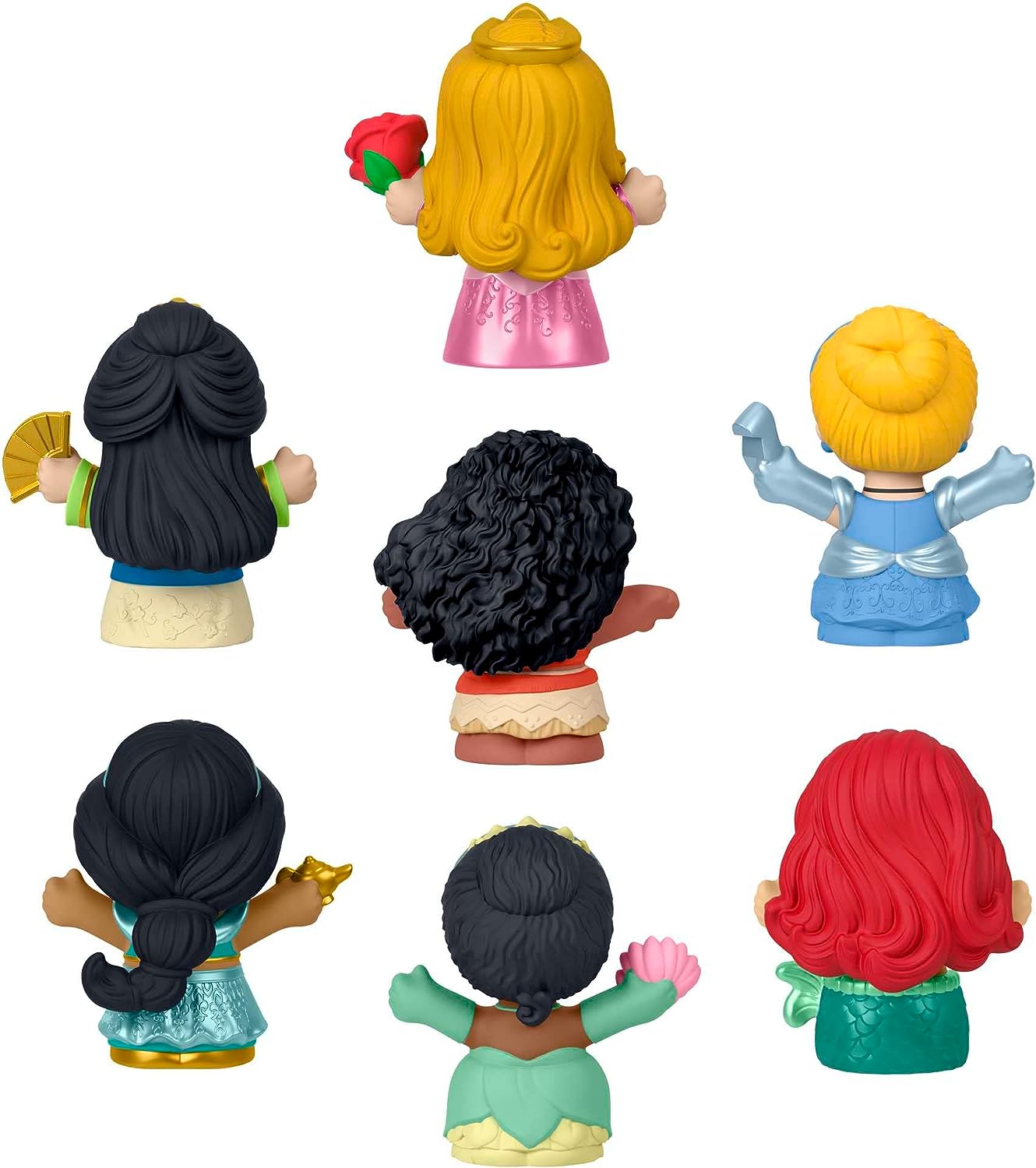 Fisher-Price Little People Disney Princess Figures - 7-Piece Toddler Play Set for Ages 18 Months+ 4