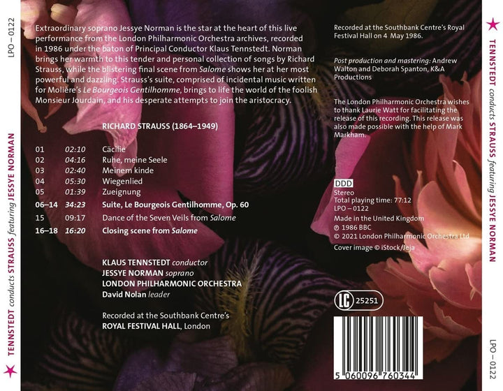 London Philharmonic Orche - Jessye Norman sings Strauss: Five Songs & Salome [Audio CD]