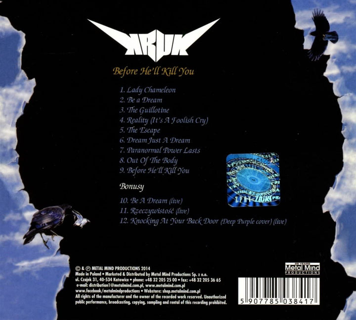 Kruk - Before He'Ll Kill You [Audio CD]
