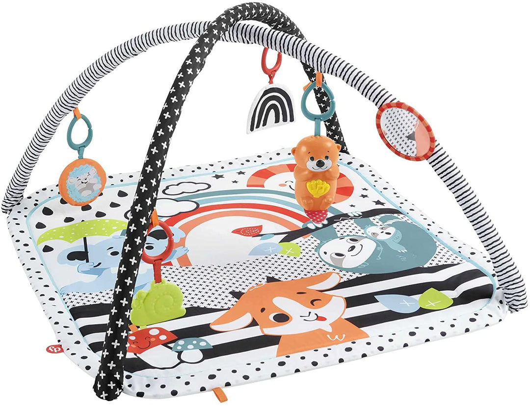 Fisher-Price 3-in-1 Music, Glow and Grow Gym Activity Play Mat