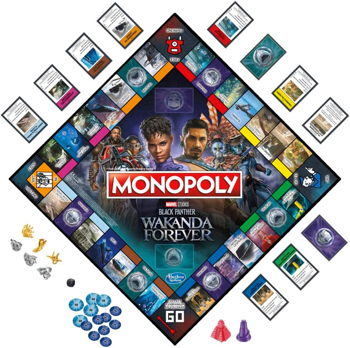 Hasbro Gaming Monopoly: Marvel Studios' Black Panther: Wakanda Forever Edition Board Game