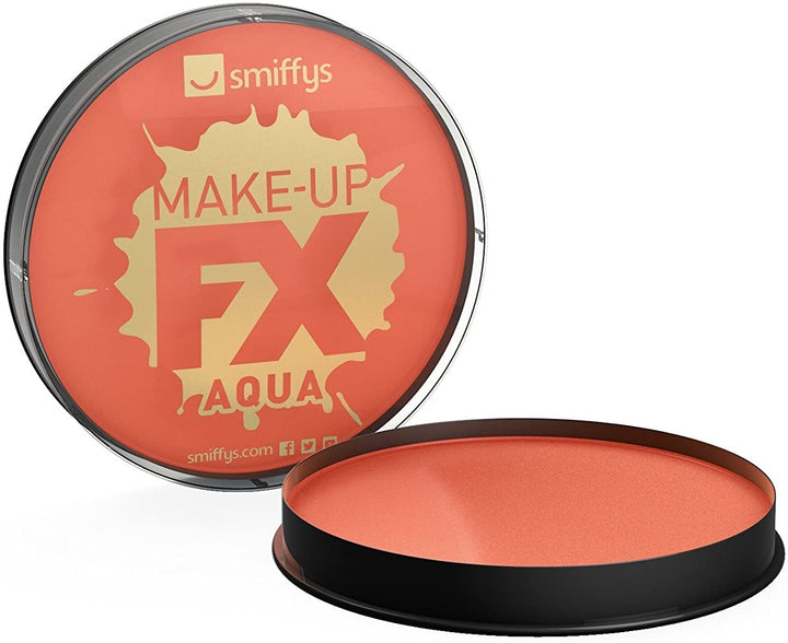 Smiffys Make-Up FX Aqua Face and Body Paint Water Based, 16 ml - Orange