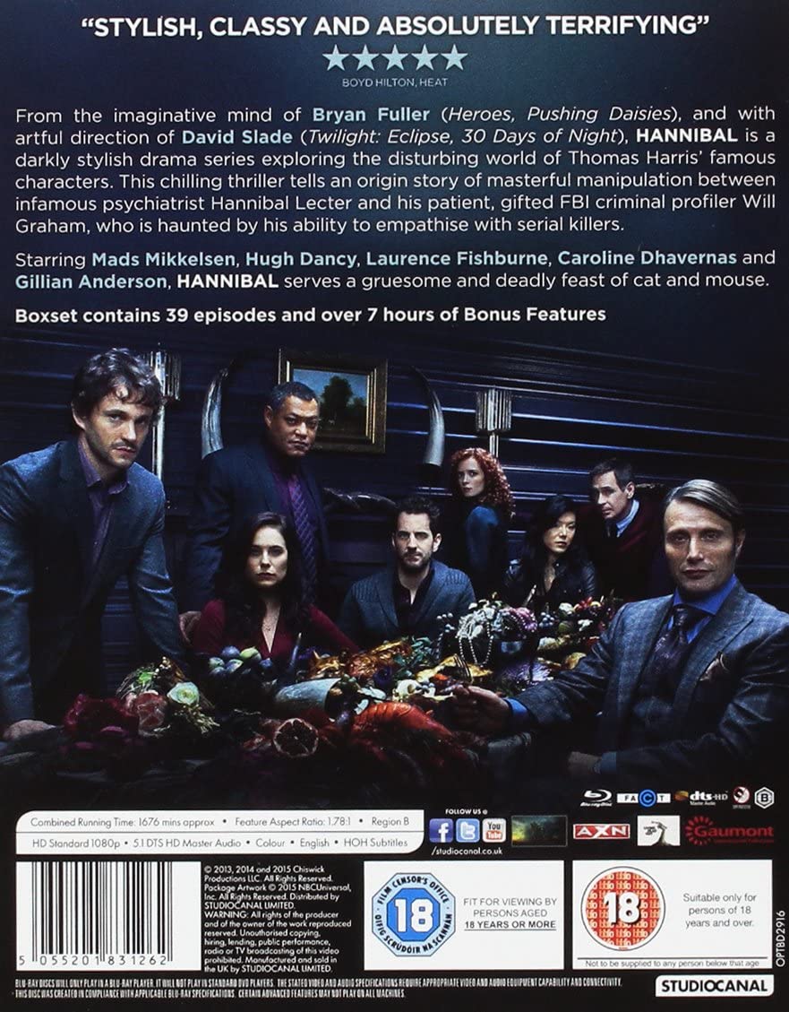 Hannibal: The Complete Series - Seasons 1-3 [Blu-ray] 3