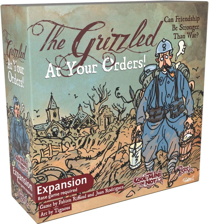 CMON Cool Mini Or Not | The Grizzled: At Your Orders Expansion | Board Game | Ages 10+ | 1 to 5 Players | 30 Minutes Playing Time, Multicoloured,GRZ002