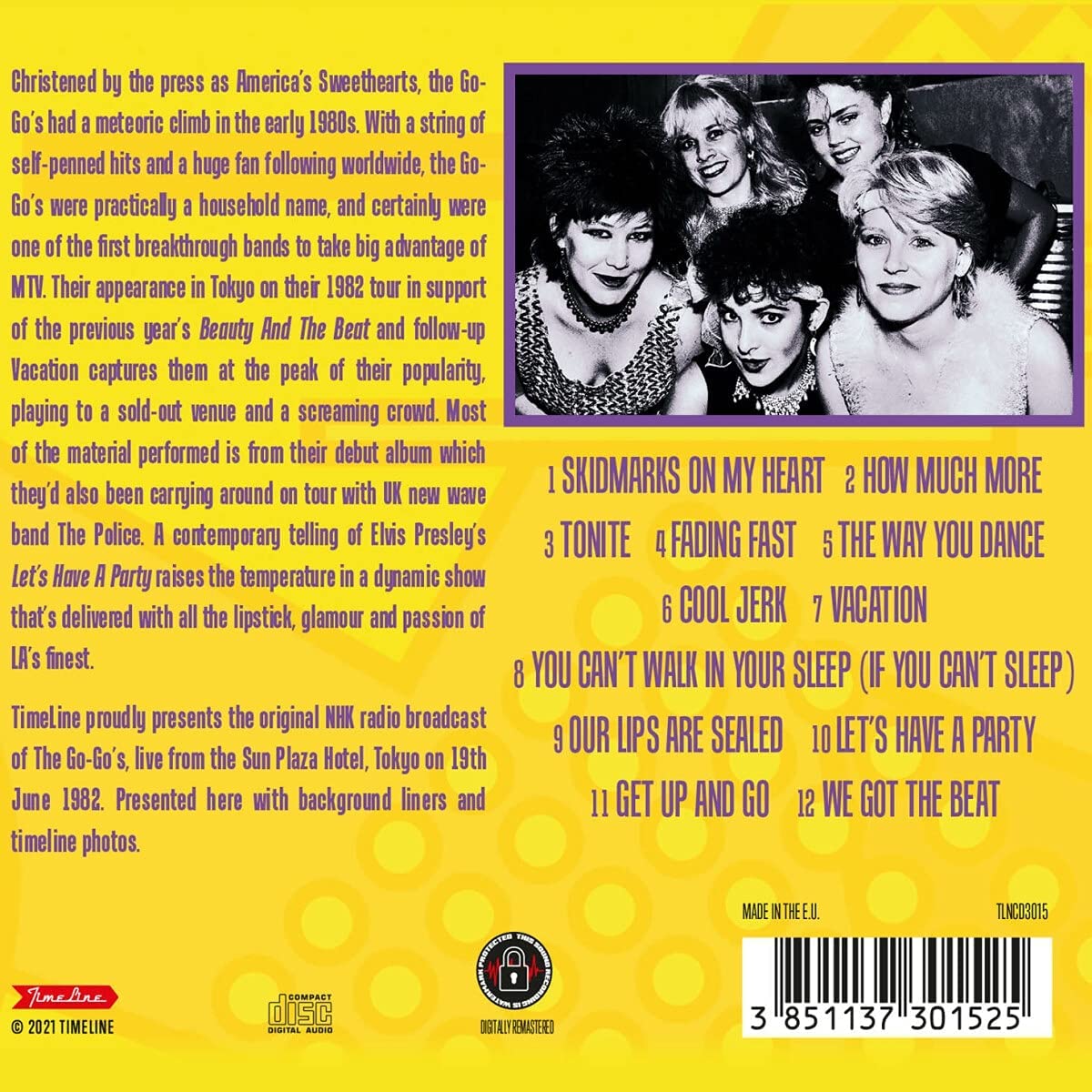 The Go-Go's - Live In Japan '82 [Audio CD] 3