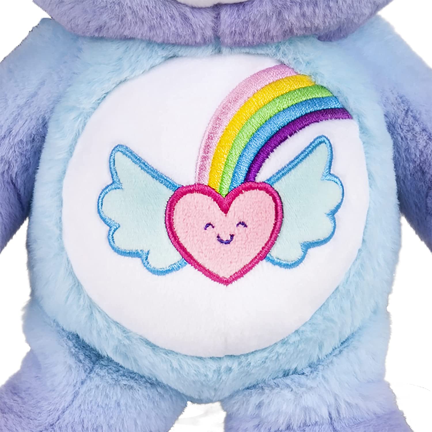 Care Bears Dream Bright Bear, 35 cm großes Plüschtier – optimistischer Charakter mit Heartwings-Abzeichen 5