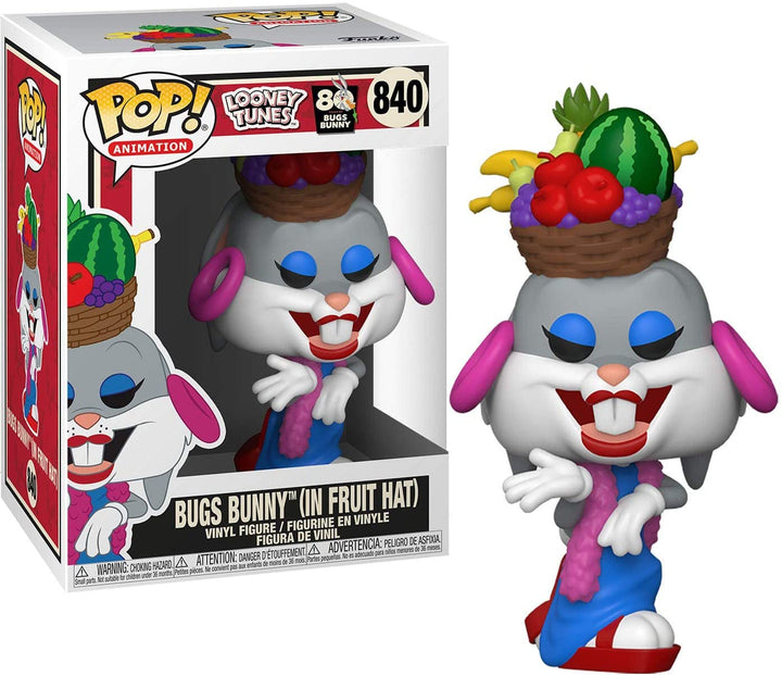 Looney Tunes 80° Bugs Bunny Bugs Bunny (in Fruit Hat) Funko 49161 Pop! Vinile #840