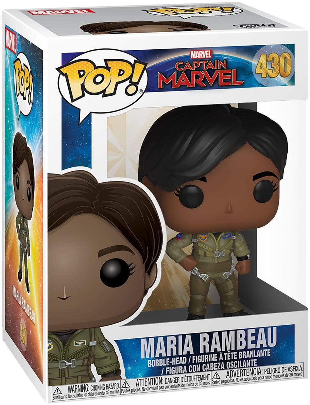 Marvel Captain Marvel Maria Rambeau Funko 37585 Pop! Vinyl #430 - Yachew