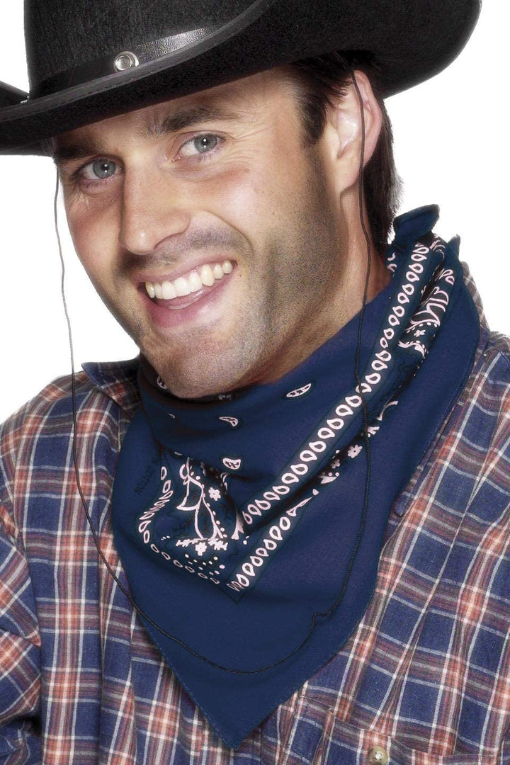 Smiffy's Western Bandana Neckerchief - Blu