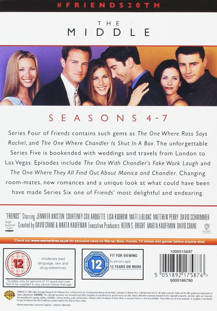 Friends: The Middle [Staffeln 4–7] [2014] [1997] [DVD]