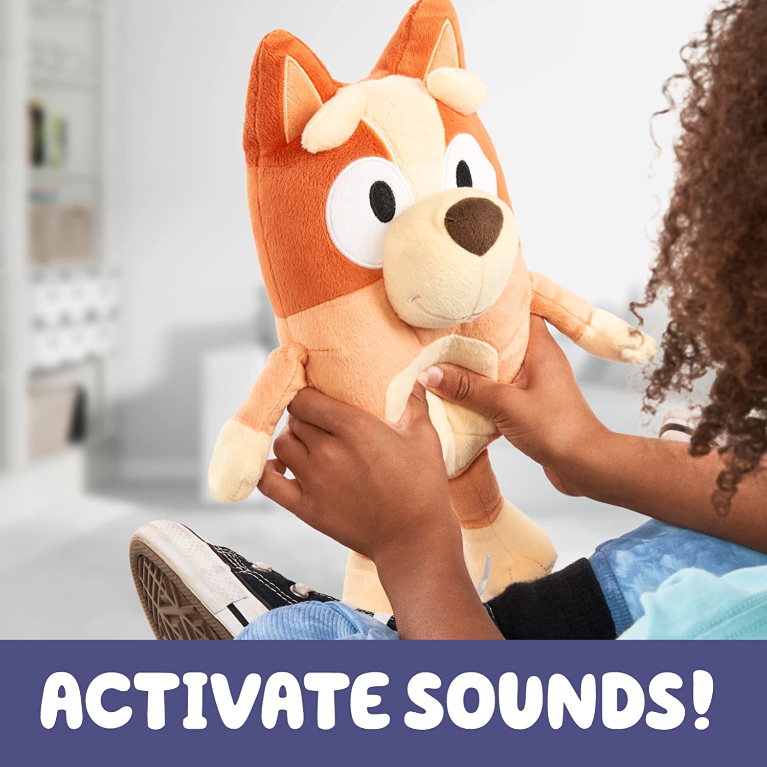 Talking Bingo 12" Plush - Interactive Sound Toy with Bluey Phrases & Theme Song 7