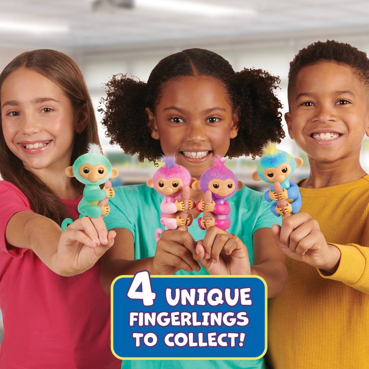 Fingerlings Monkey Pink – Harmony Interactive Baby Monkey mit über 70 Geräuschen und Reaktionen 9