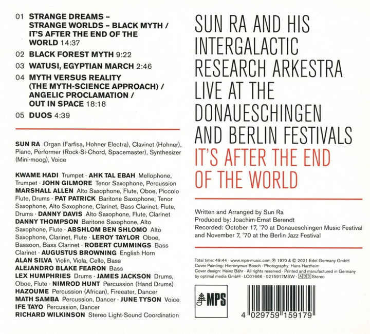 Sun Ra and His Intergalactic Research Arkestra - After The End Of The World [Audio CD]
