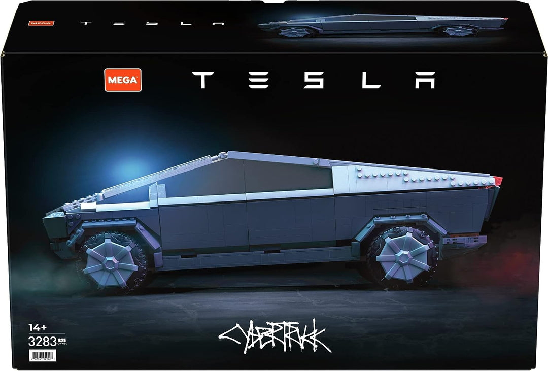 MEGA Tesla Cybertruck Building Set - 3283-Piece Collectible Vehicle for Adults 14+