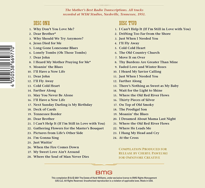 Hank Williams - Pictures From Life's Other Side, Vol. 3 [Audio CD]