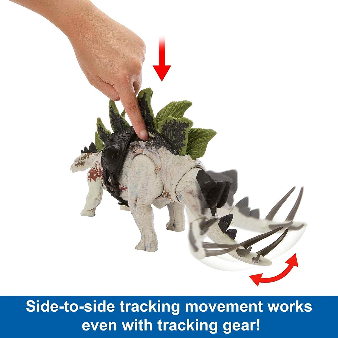 ?Jurassic World Dominion Dinosaurierfigur Gigantischer Fährtenleser Stegosaurus mit Atta