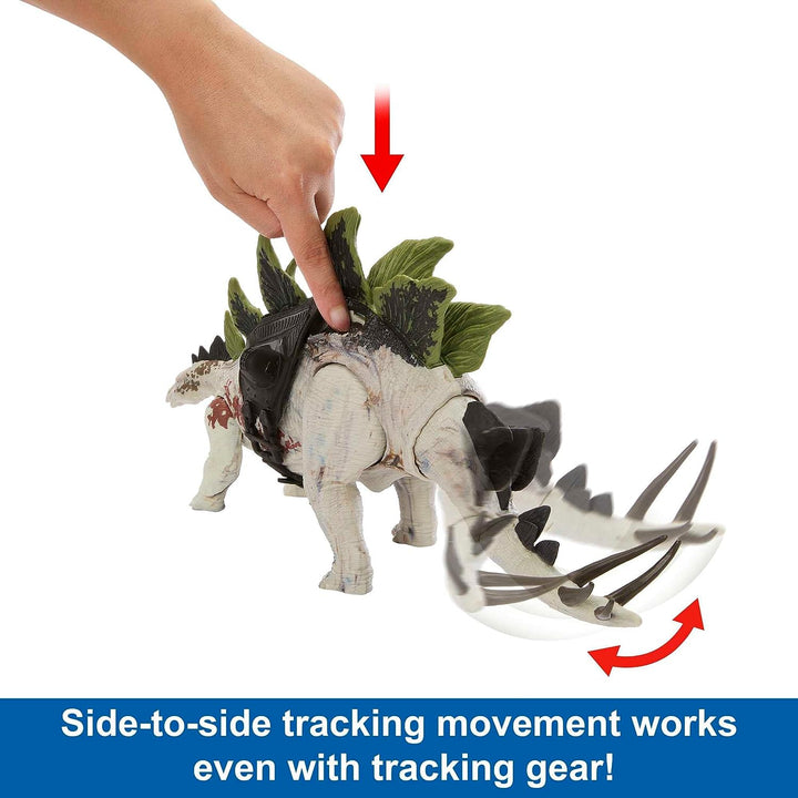 ?Jurassic World Dominion Dinosaurierfigur Gigantischer Fährtenleser Stegosaurus mit Atta