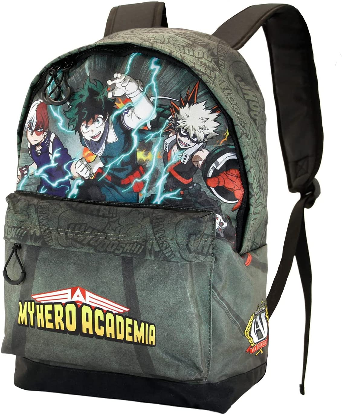 Karactermania My Hero Academia Battle-Fan HS Military Green Backpack 4