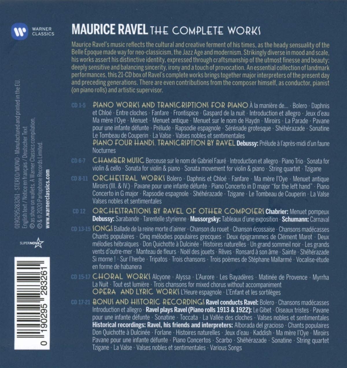 Maurice Ravel - The Complete Works [Audio CD] 4